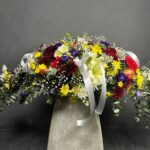 Colourful Casket Spray
